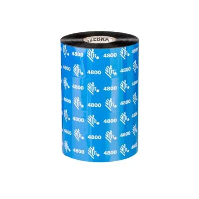 Zebra 4800 resin thermal transfer ribbons  (04800BK04045)