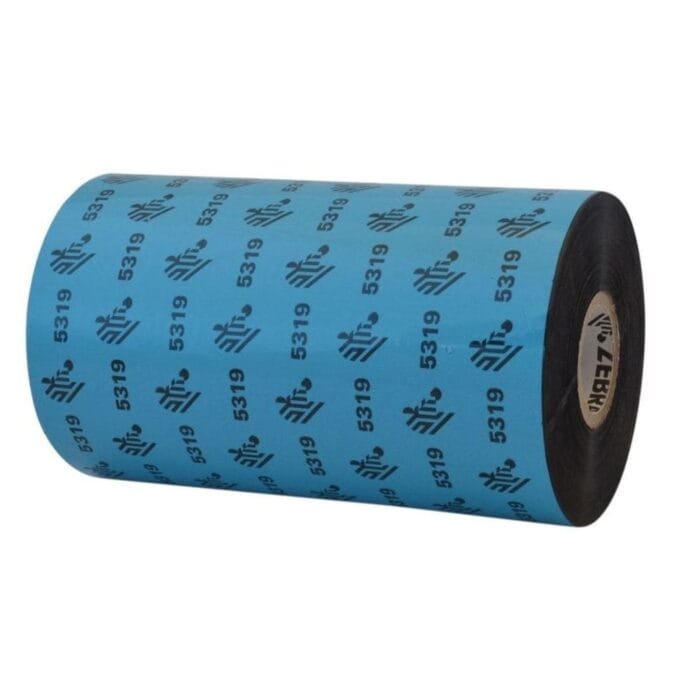 Zebra 5319 wax thermal transfer ribbons-core 2.5 - (05319BK11045)